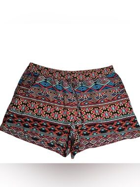 BeBop Multicolor Tribal Print Athletic Shorts
